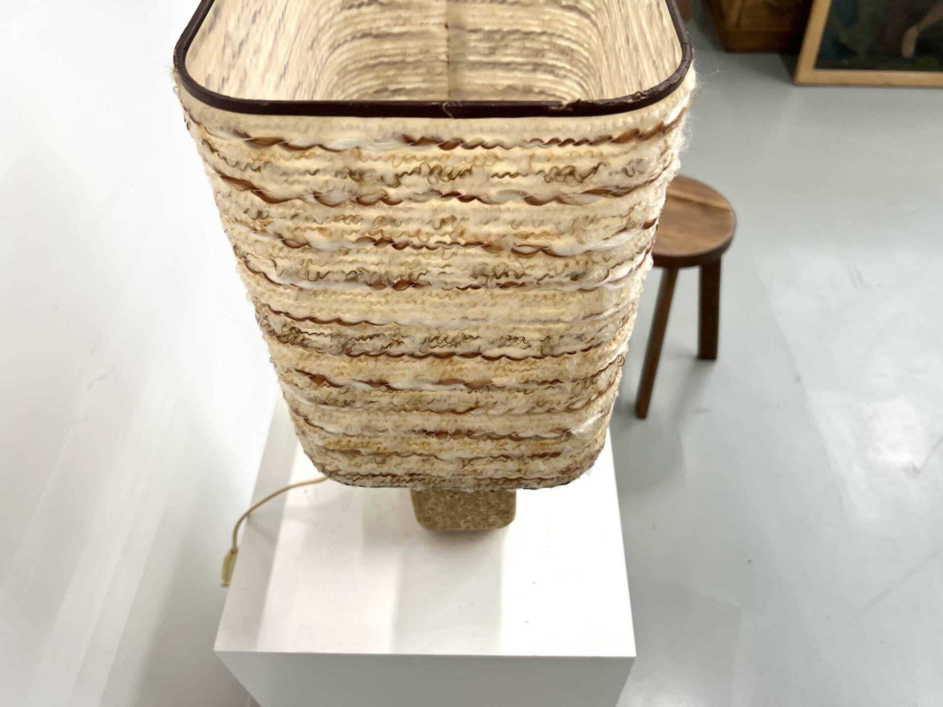 Lampe brutaliste dans le goût de Tormos, années 70