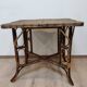 Table en rotin et bambou vintage
