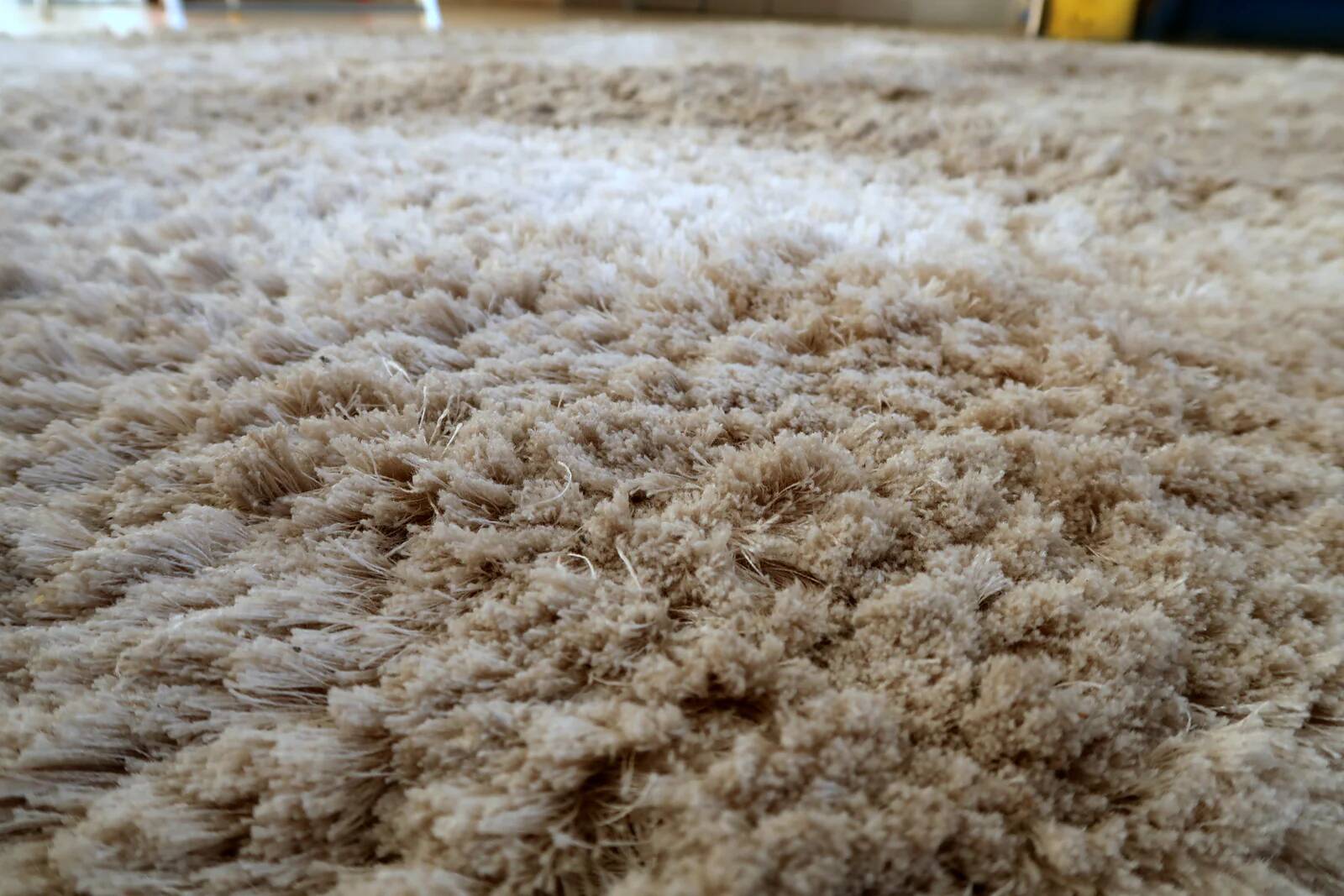 Vintage 1960s Scandinavian shag rug, Flokati style, 200cm x 203cm
