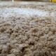 Vintage 1960s Scandinavian shag rug, Flokati style, 200cm x 203cm