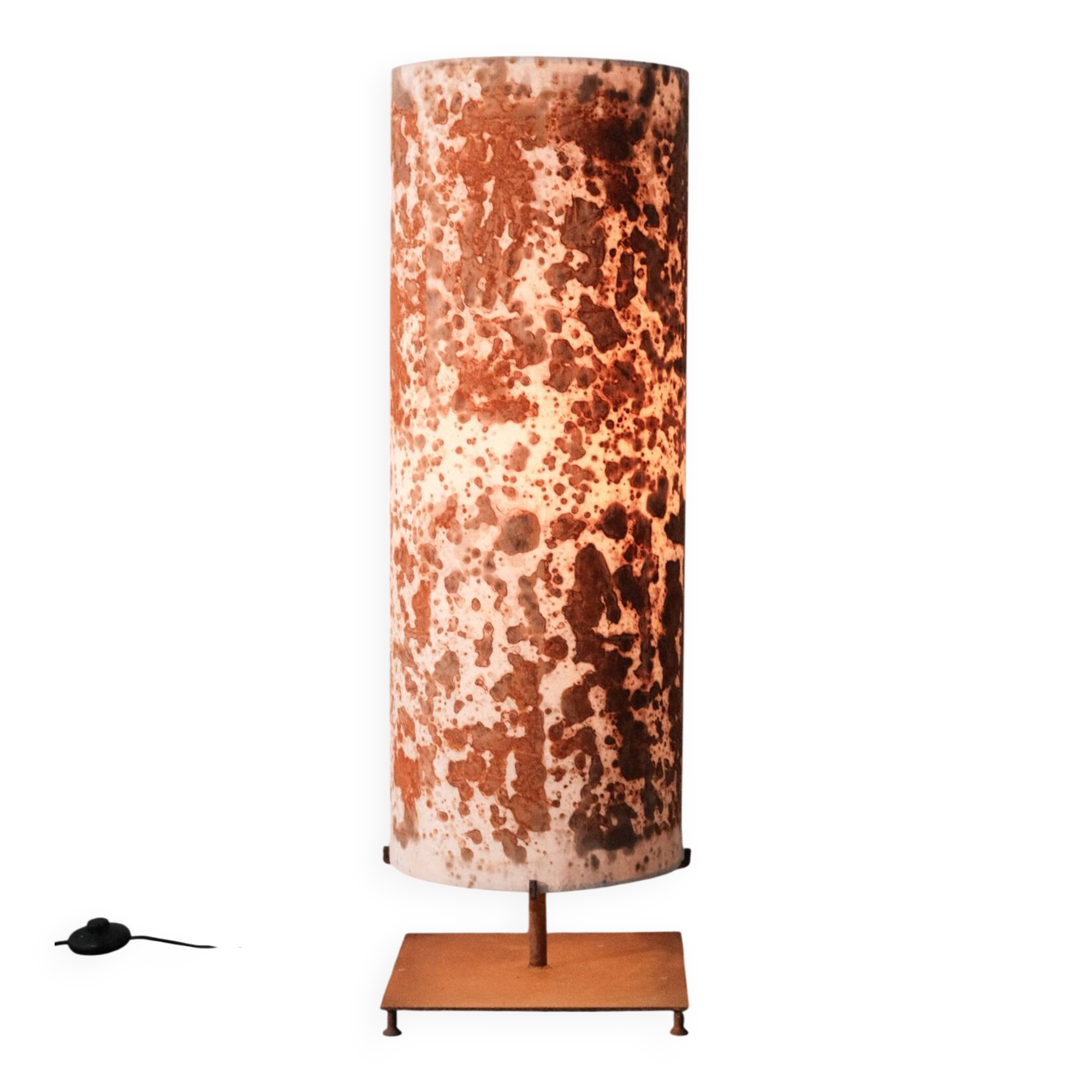 Floor lamp with rusty tones (M)