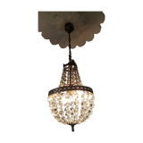 Hot air balloon chandelier with tassels