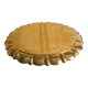 Hollywood Regency Large Oval Brass Tray by Firma Lars Holmström, Sweden 1940's