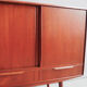 High 60's teak veneer sideboard with bar