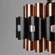 Copper & Black Pendant Lamp by Werner Schou for Coronell Elektro — Denmark, 1960s