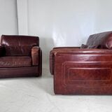 Pair of leather armchairs Roche Bobois