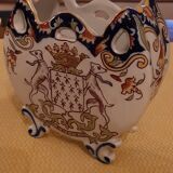 Vase faïencerie Desvres Fourmaintraux 19e siècle