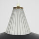 Mid-century Danish metal and glass hanging lamp