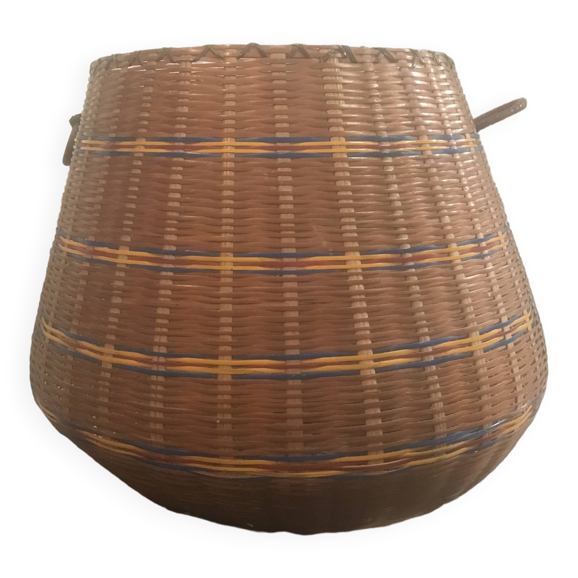 Large vintage wicker basket