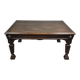 Important Renaissance style table in solid oak, circa 1850