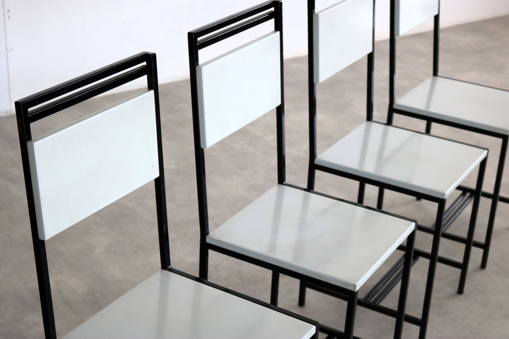 5 chaises de salle à manger, années 1960