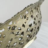 Metal presentation basket, vintage bread basket.