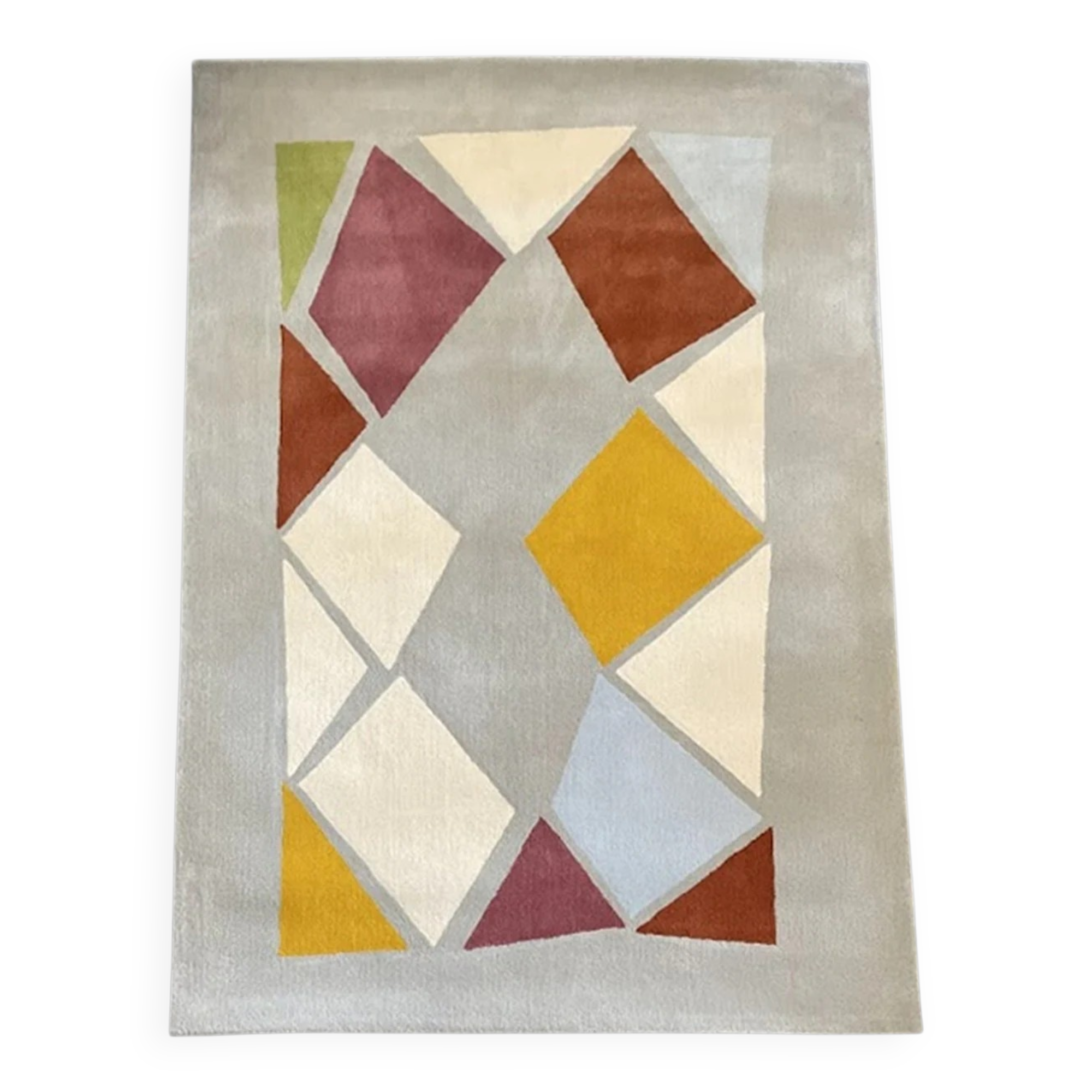 "Terrasse" Tapis tufté main par Tisca Suisse années 1990