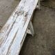 Old bench limed in white