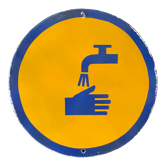 WASH YOUR HANDS Vintage European Industrial Enamel Signs Decoration