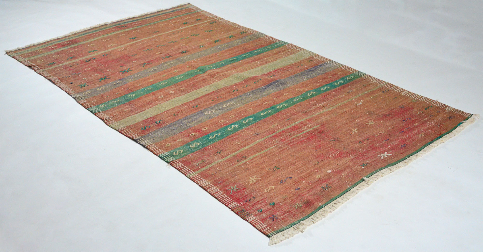 Anatolian handmade kilim rug 262 cm x 152 cm