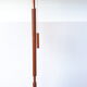 Lampadaire scandinave cuivre et teck