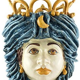 Sky blue crown vase woman