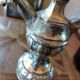 Victorian silver-plated bronze lamp base.