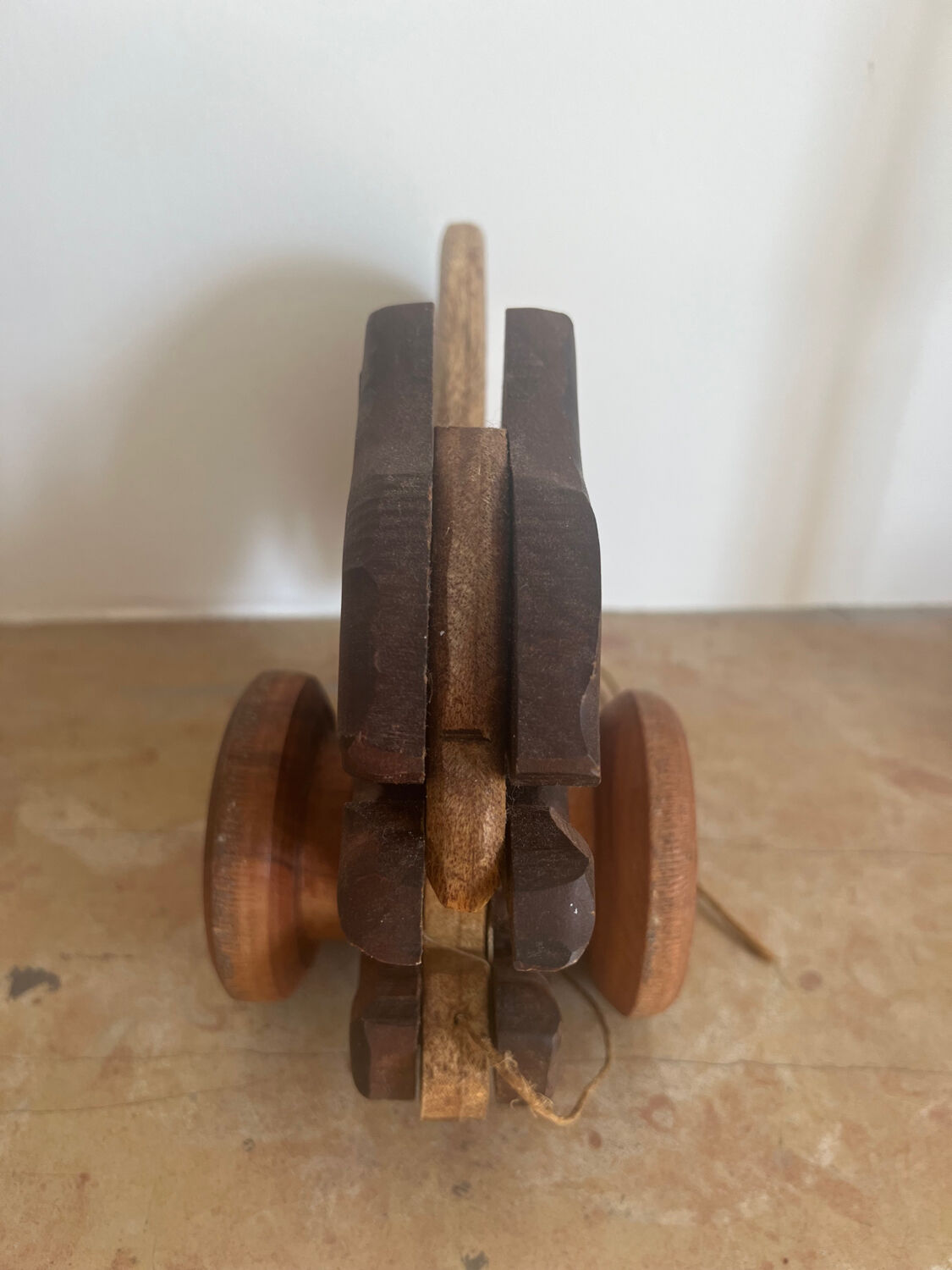 Vintage wooden children's pull toy
