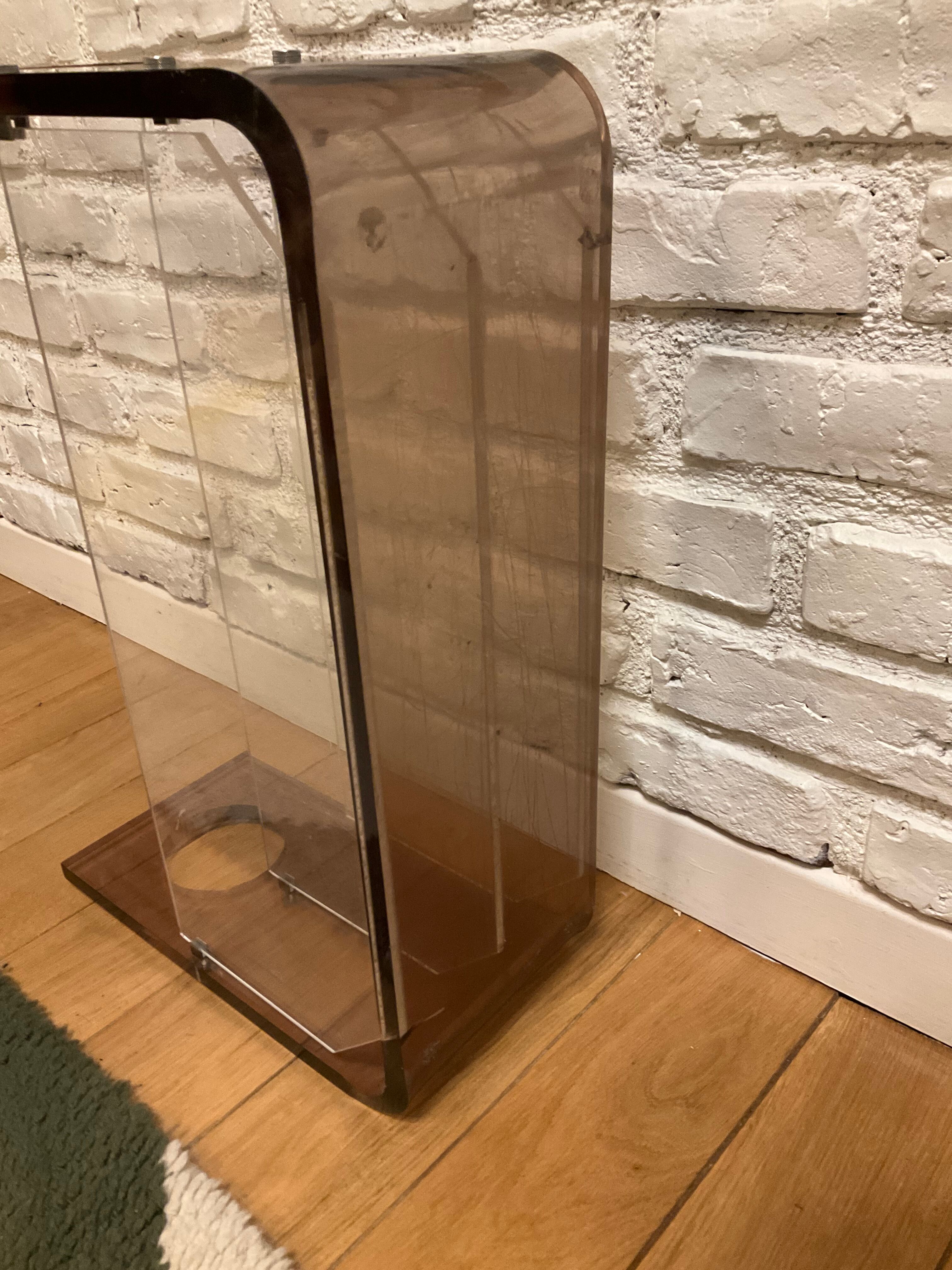 Michel Dumas two-tone plexiglass magazine holder