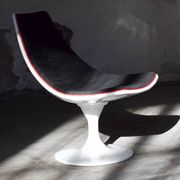 Space Age armchair lacquered fiber and fabrics 1970