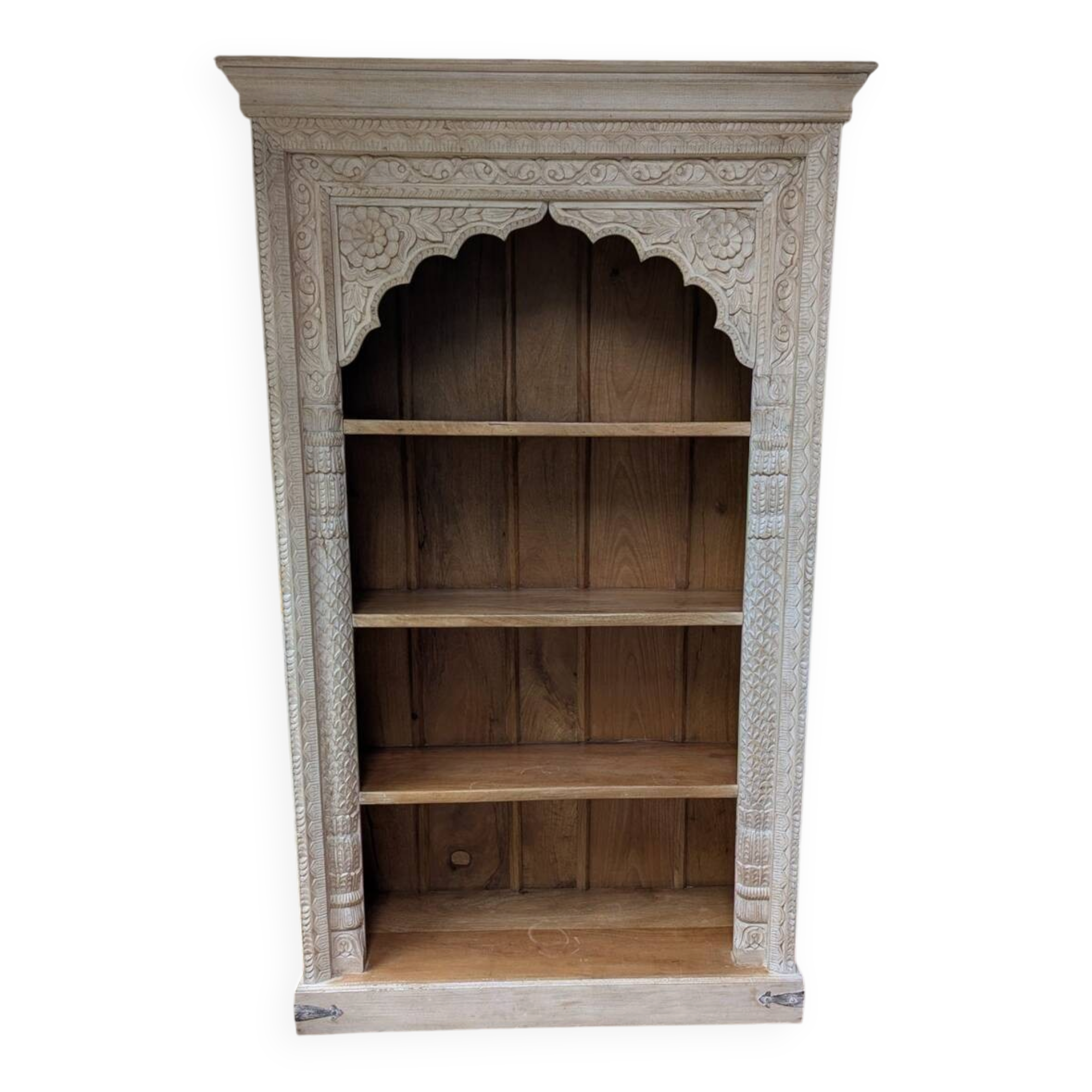 White Indian bookcase