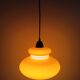 Lustre opaline orange années 70