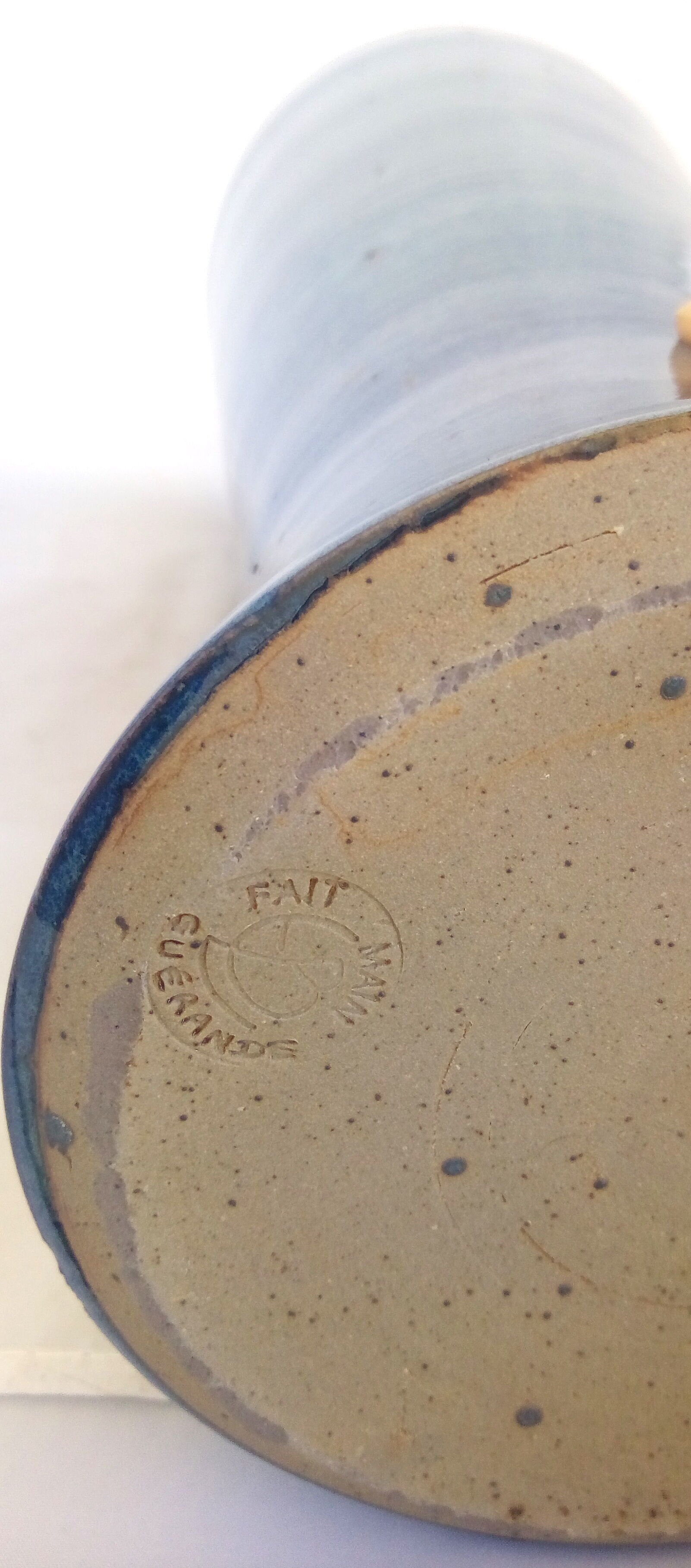 Blue ceramic XL vase