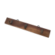 Patère de bois et laiton