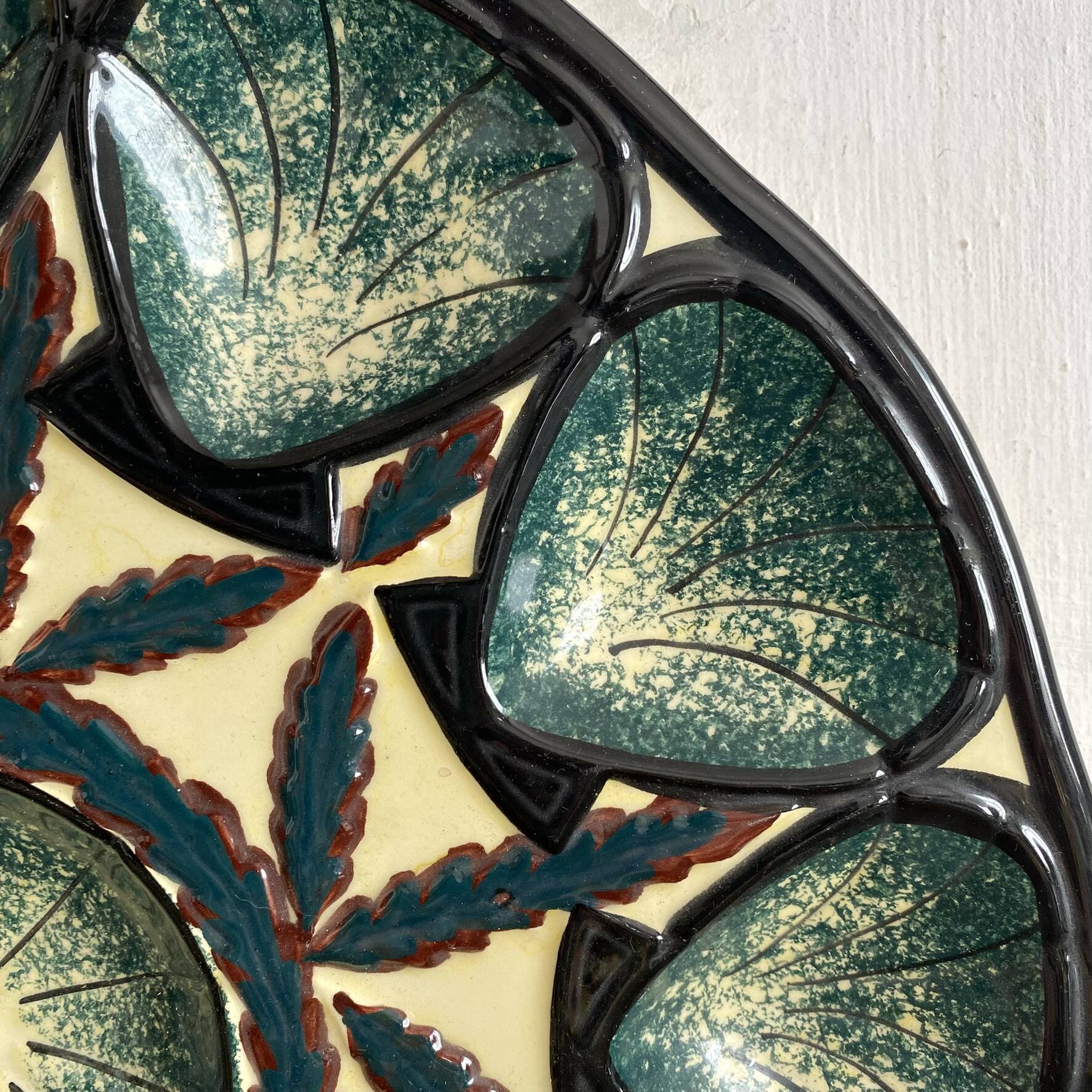 Vintage oyster dish St Jean de Bretagne