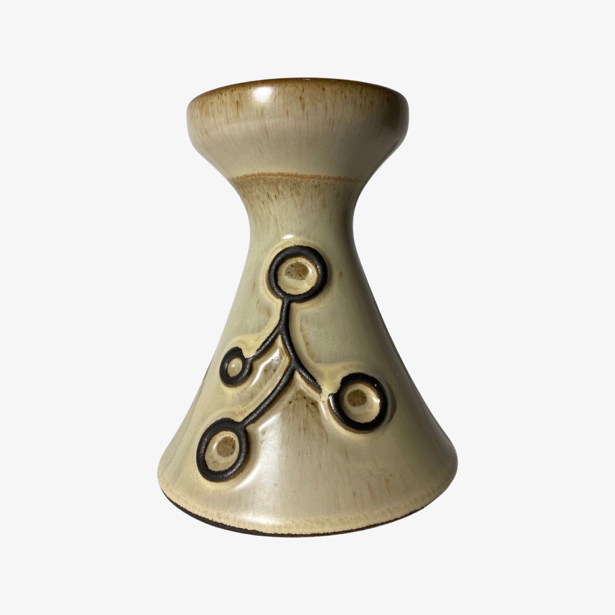 Vintage 'frank keramik denmark' candlestick holder