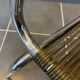 Scoubidou chair or vintage 1960s khaki green chrome spaghetti chair