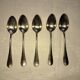 Silver-plated metal spoons. Maison Christofle.