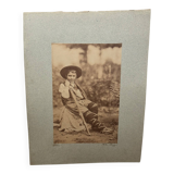 Photo album mounted on Pâtre cardboard in the Abruzzo region, 19th century.