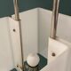 Lampadaire italien chrome et altuglas 1960