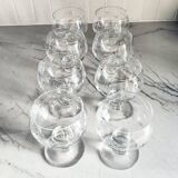 Set of 8 wine glasses