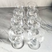 Set of 8 wine glasses