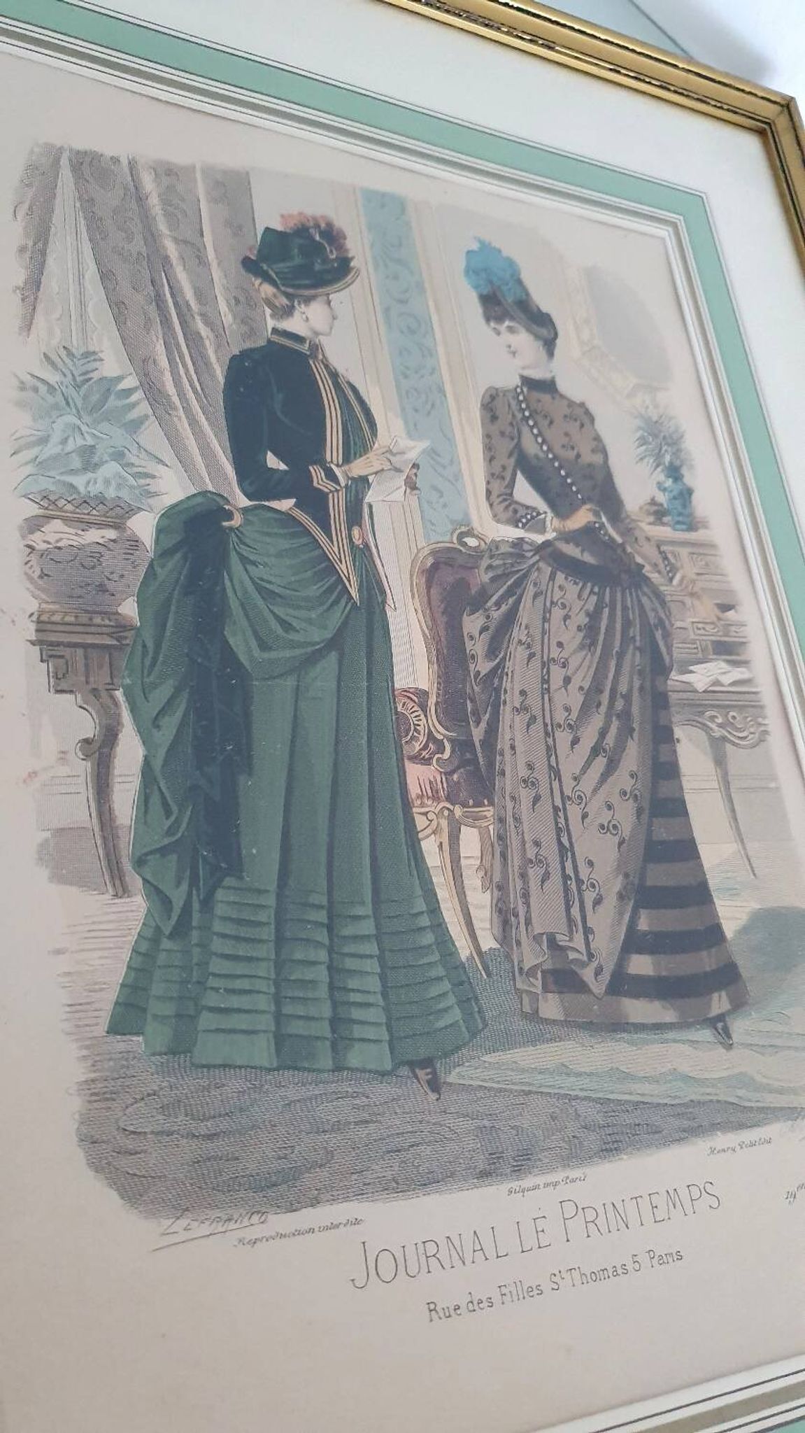 19th century fashion print