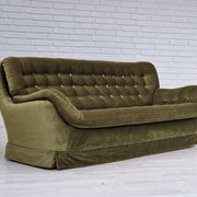 1970s, Swedish design by Swedfurn, Slätta Möbler, 3 seater sofa, vintage velour.