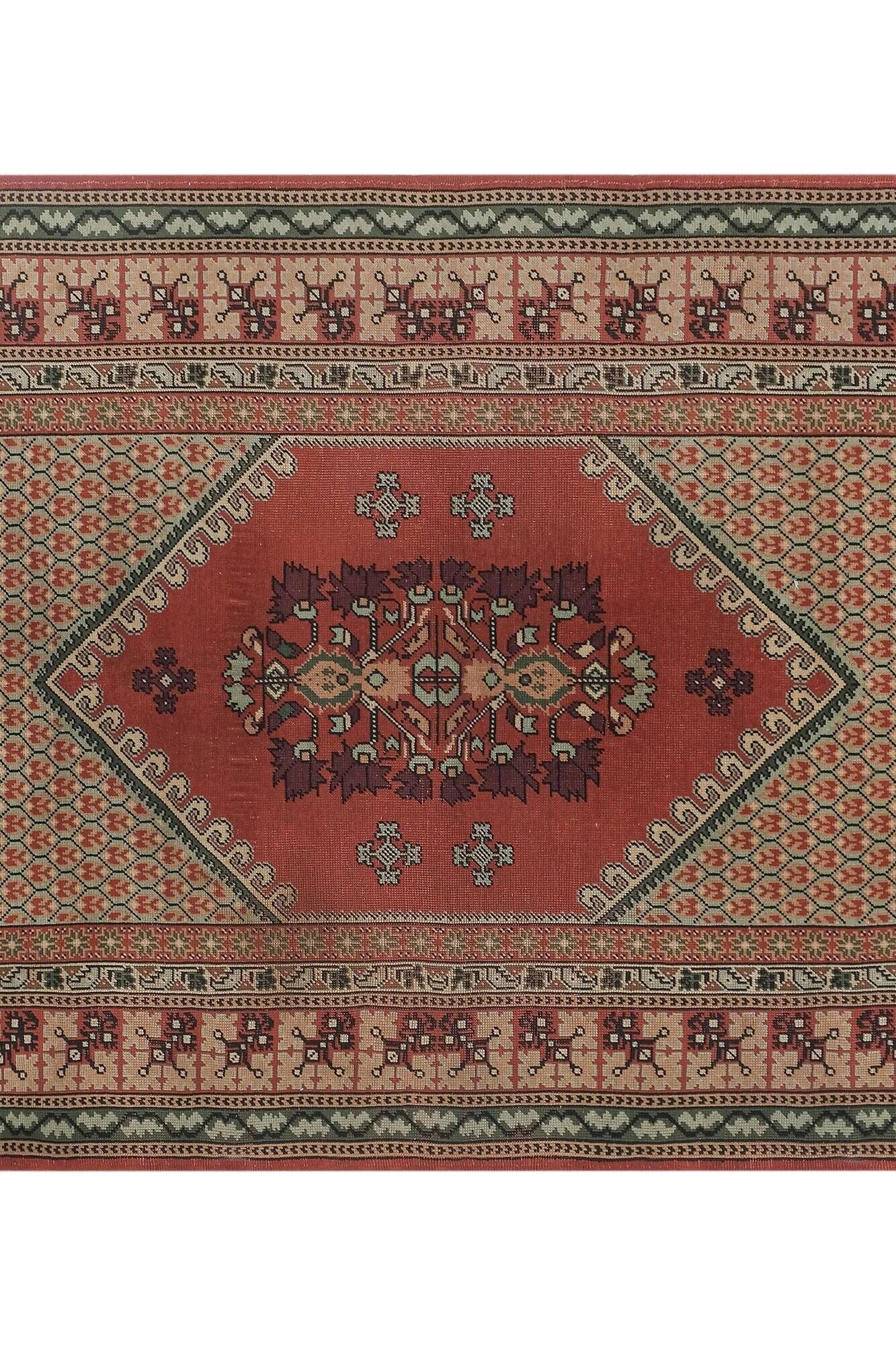 Vintage Turkish rug handmade 188x280 cm