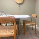 Danish vintage design dining table Poul Kjaerholm Fritz Hansen 'PK 54'