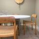 Table à manger danoise vintage par Poul Kjaerholm pour Fritz Hansen 'PK 54'