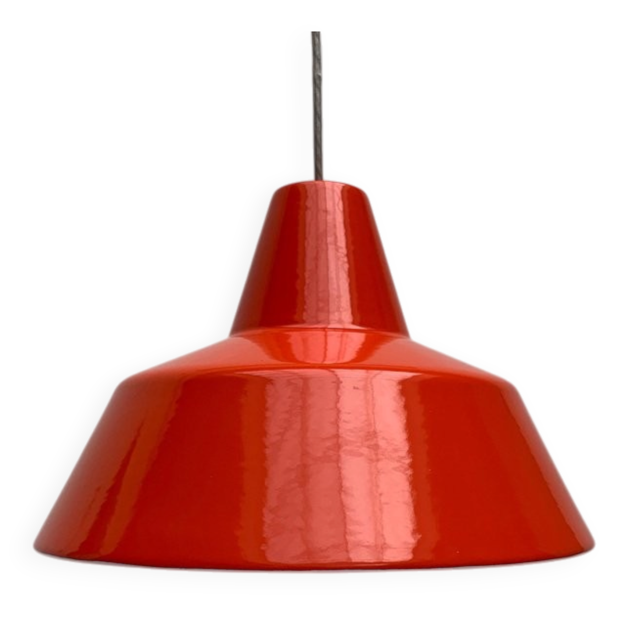 Suspensions Mid-Century danoise Emaille Amatur de Louis Poulsen, années 1960, lot de 3