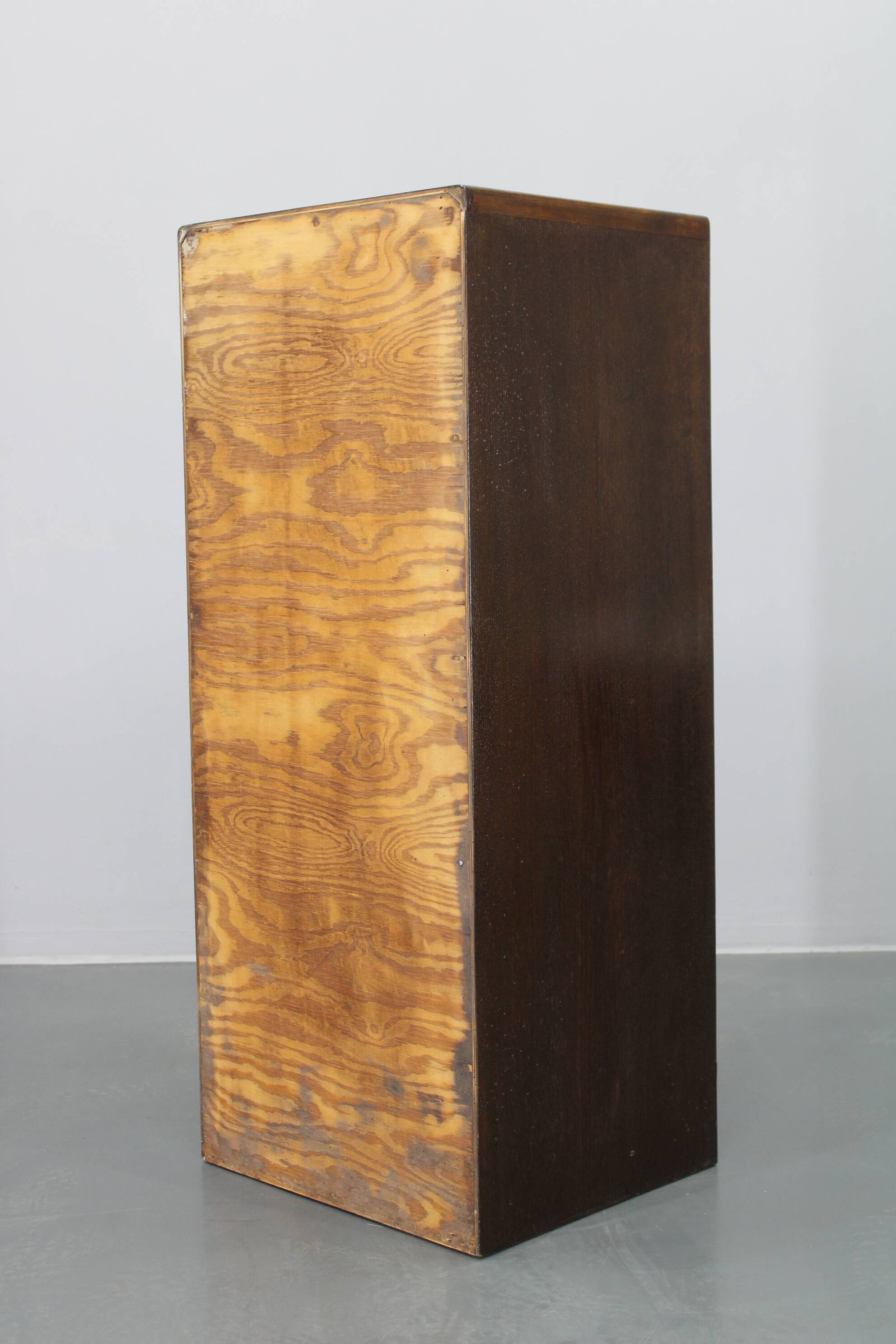 1950s Tambour Office Wooden Cabinet