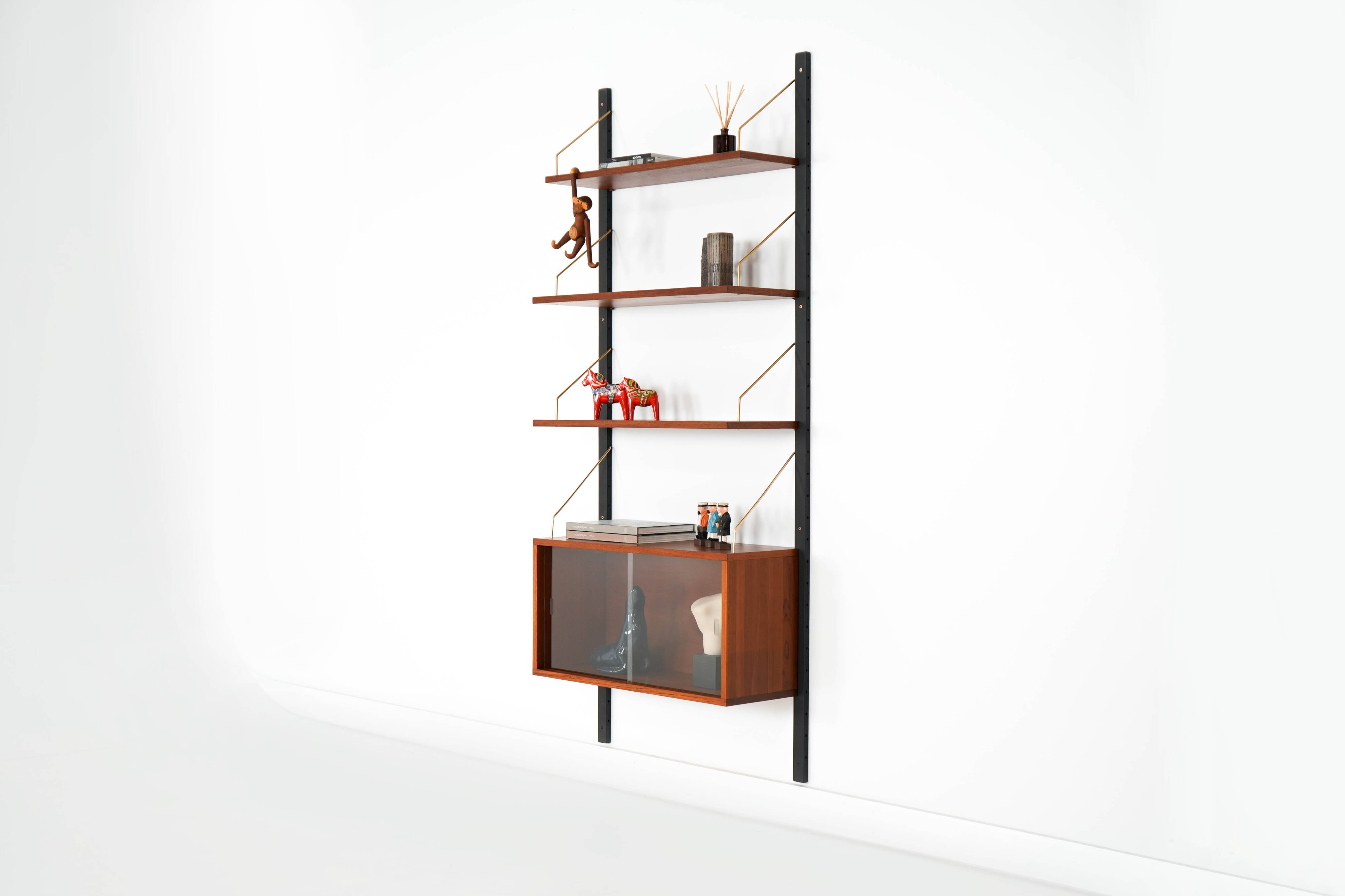 Teak modular shelving unit, Danish design, 1960s, designer: Poul Cadovius