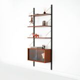 Teak modular shelving unit, Danish design, 1960s, designer: Poul Cadovius