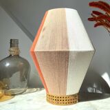 Woven cotton table lamp