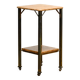 French marble and brass side table, circa 1920