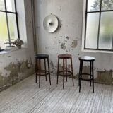 Set of three high bistro stools